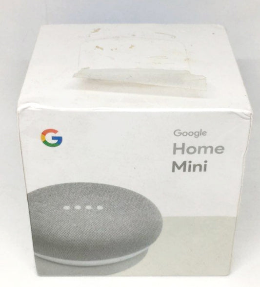 NIB *Google Home Mini Smart Speaker w/ Google Assistant CHALK #GA00210