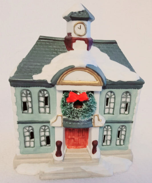 Town Hall ~ Christmas Village Minature Addition