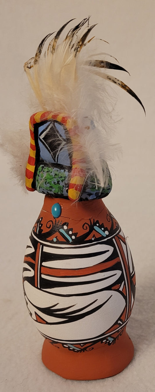 Rare SW Native Kachina Painted Goose Egg Art by Ruben Gallegos 1990