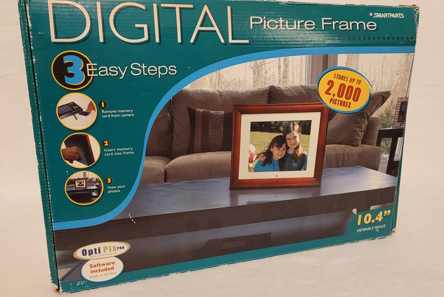 NIB ~ Digital 10.4" Picture Frame (Stores 2000 Pictures)