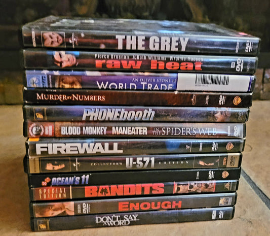 Collection of 12 Great Action/Suspense DVD's *Great
