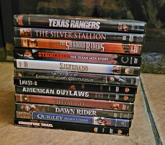 Collection of 12 Western DVD's (Working)