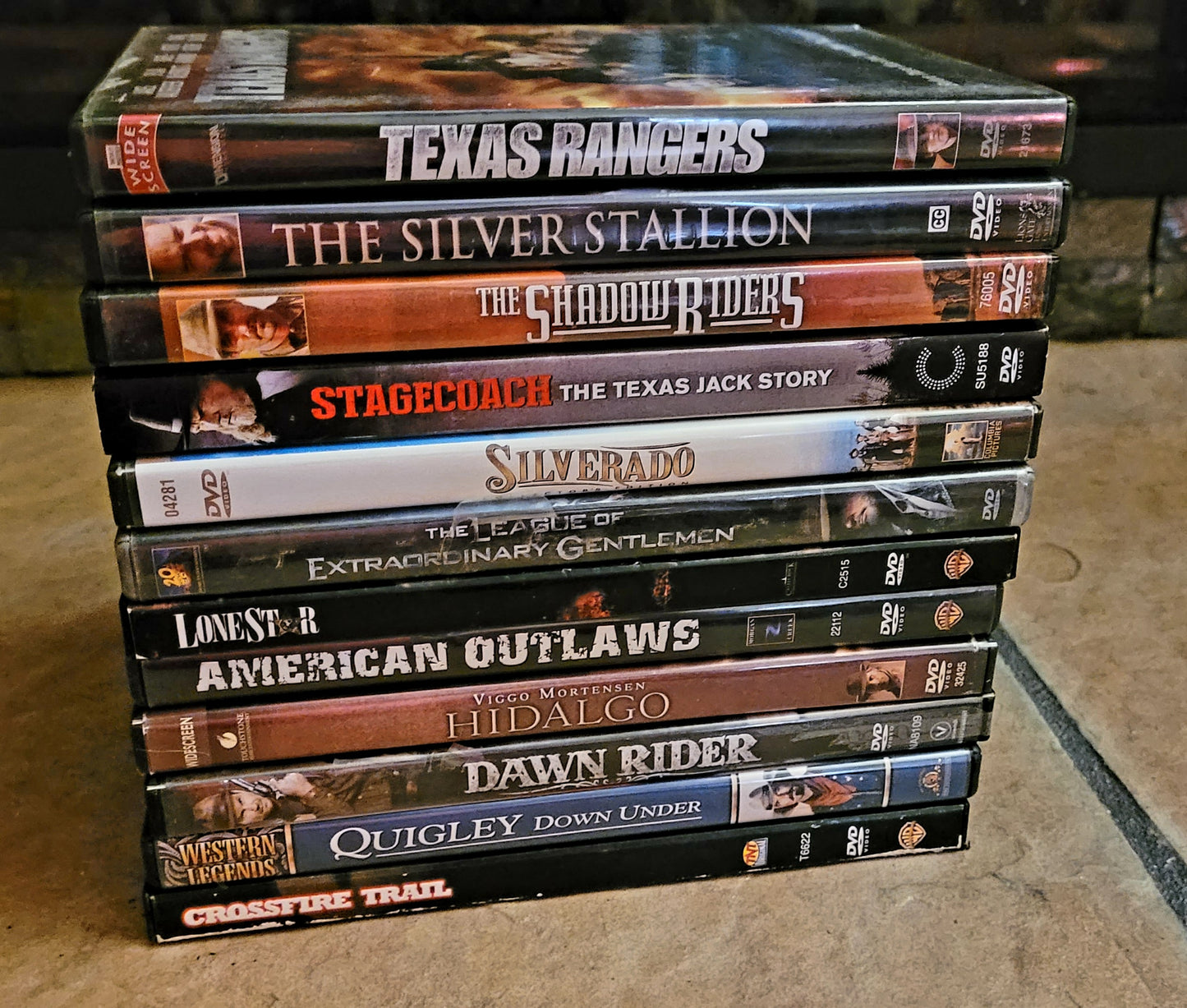 Collection of 12 Western DVD's (Working)