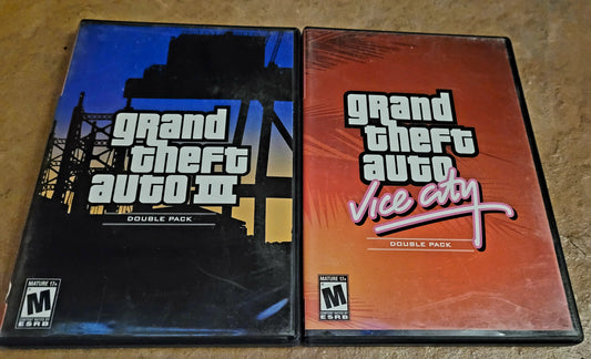 PS2 - Grand Theft Auto III & Vice City 2-Disc Games