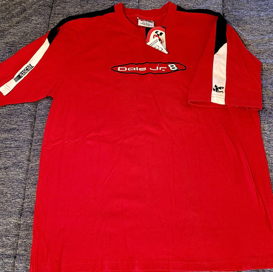 NEW *Red NASCAR Racing Dale Jr #8 Adult Large T-Shirt Chase Authentics (Earnhardt)