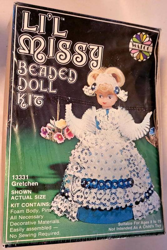 Lil Missy Beaded Doll Kit 'GRETCHEN' Country Girl Arts Crafts Vintage *New