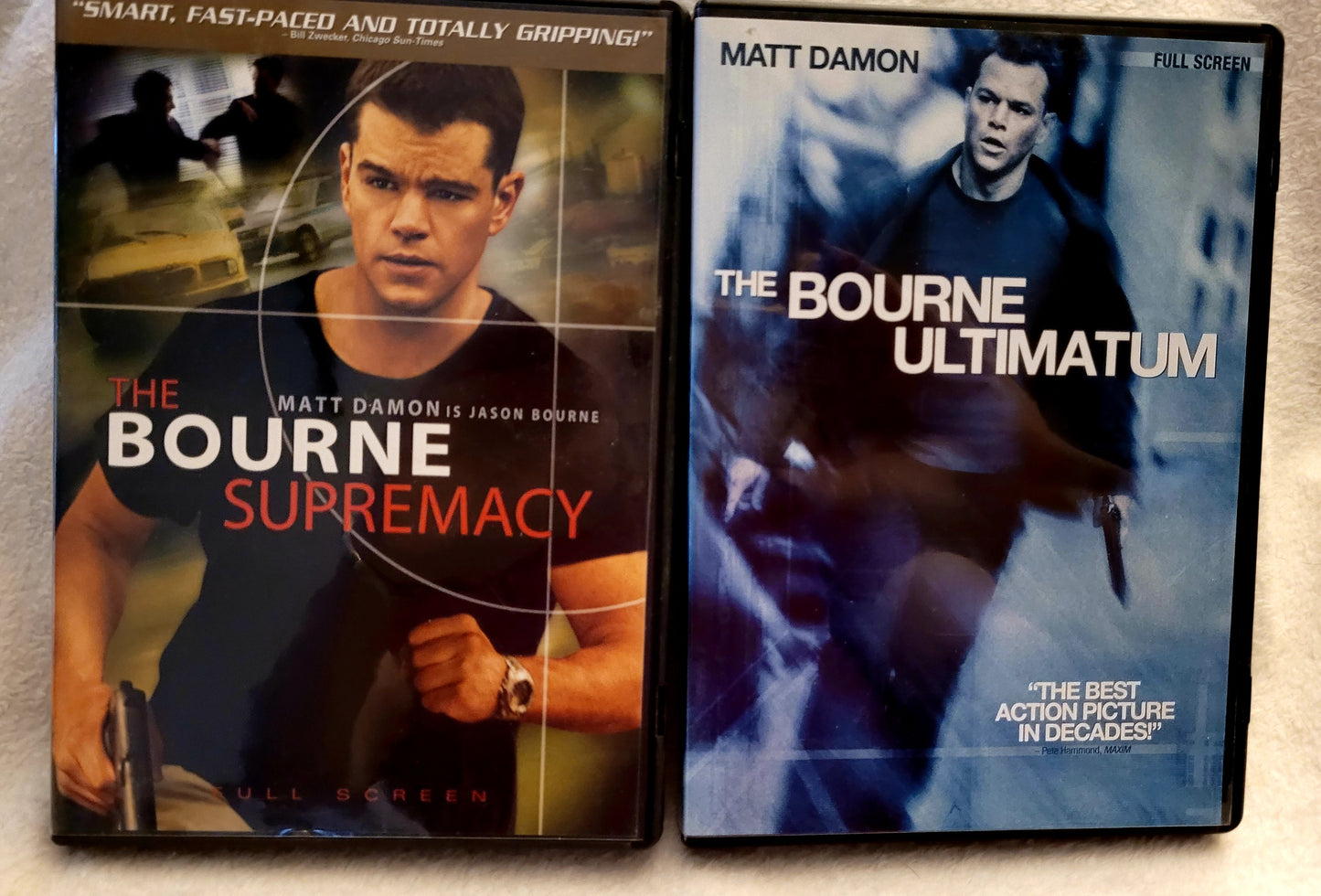 Two (2) The Bourne! DVD Movies *Bourne Supremacy & Bourne Ultimatum