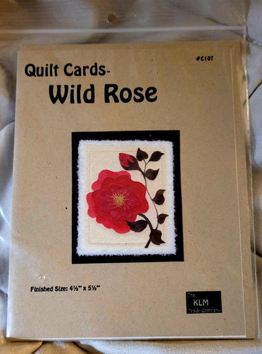 "Wild Rose" #C107 Quilt Cards by KLM Trading Co. *BRAND NEW