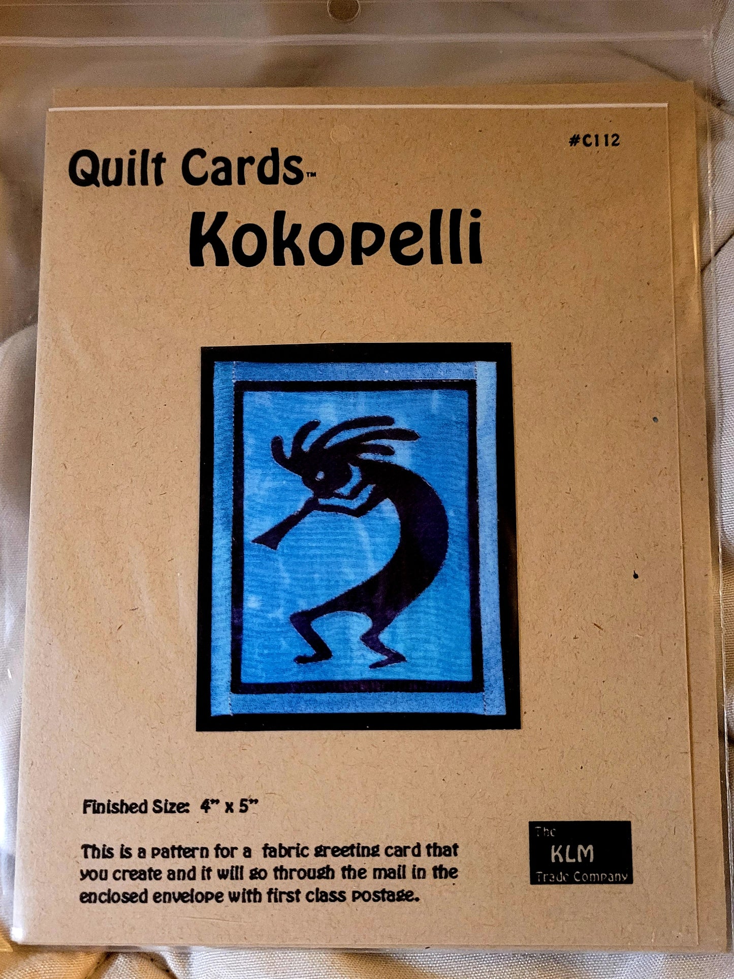 "Kokopelli" #C112 Quilt Cards by KLM Trading Co. *BRAND NEW