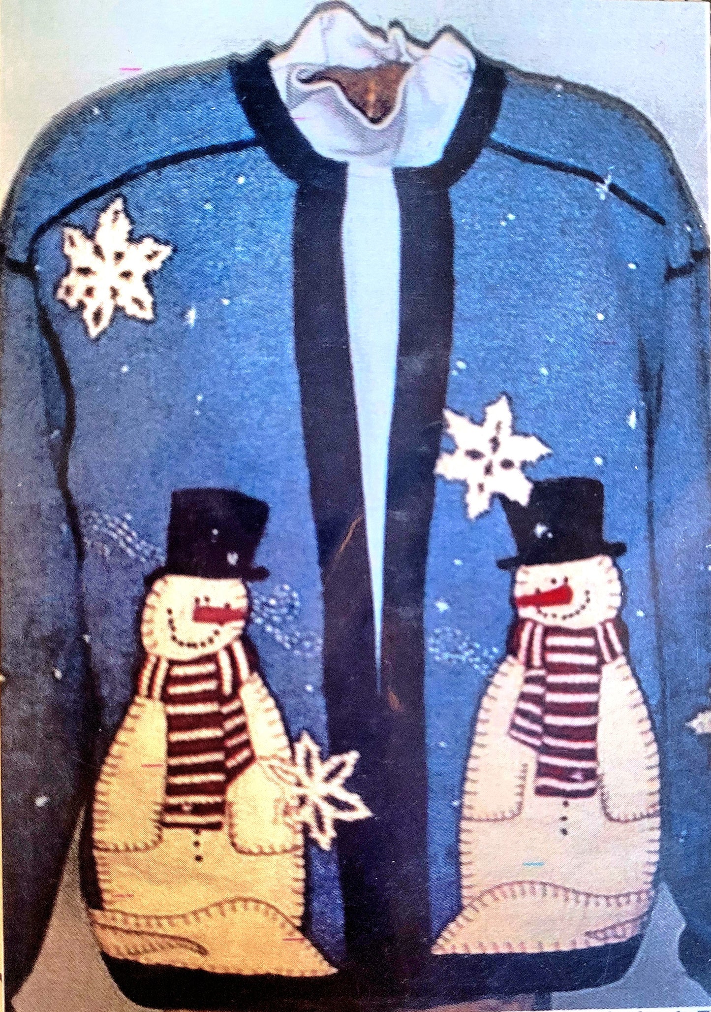 “Snow Days” Jacket Pattern – Dolls ‘n Stuff #060 Embroidery Snowman