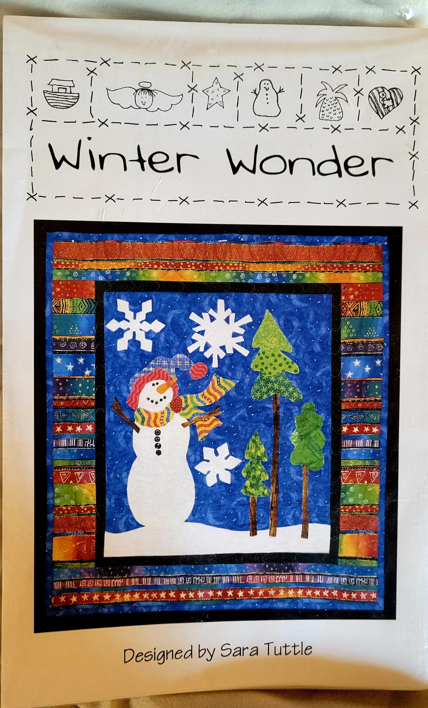 Winter Wonder "Snowman" Quilted Wall Hanging by Sara Tuttle (23" x 26") #QC181