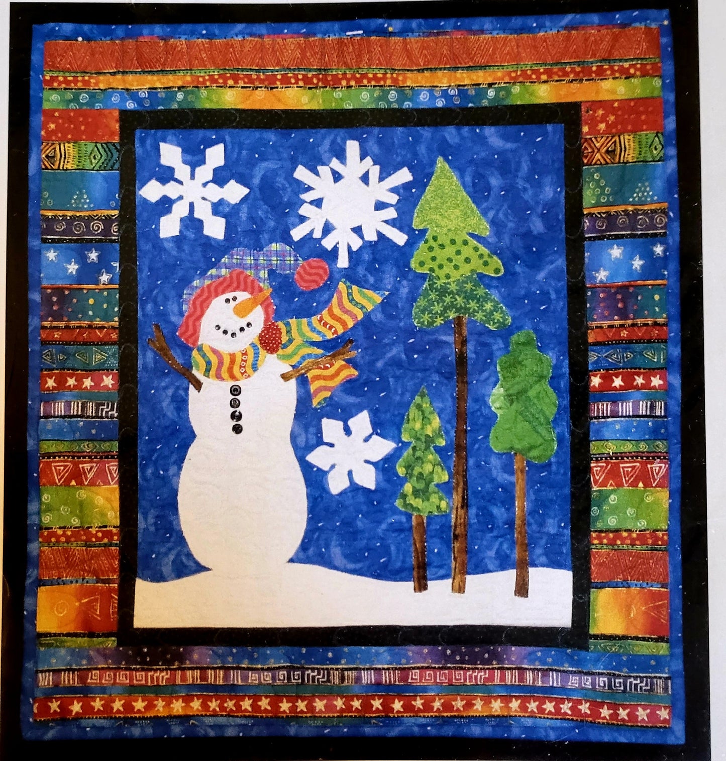 Winter Wonder "Snowman" Quilted Wall Hanging by Sara Tuttle (23" x 26") #QC181