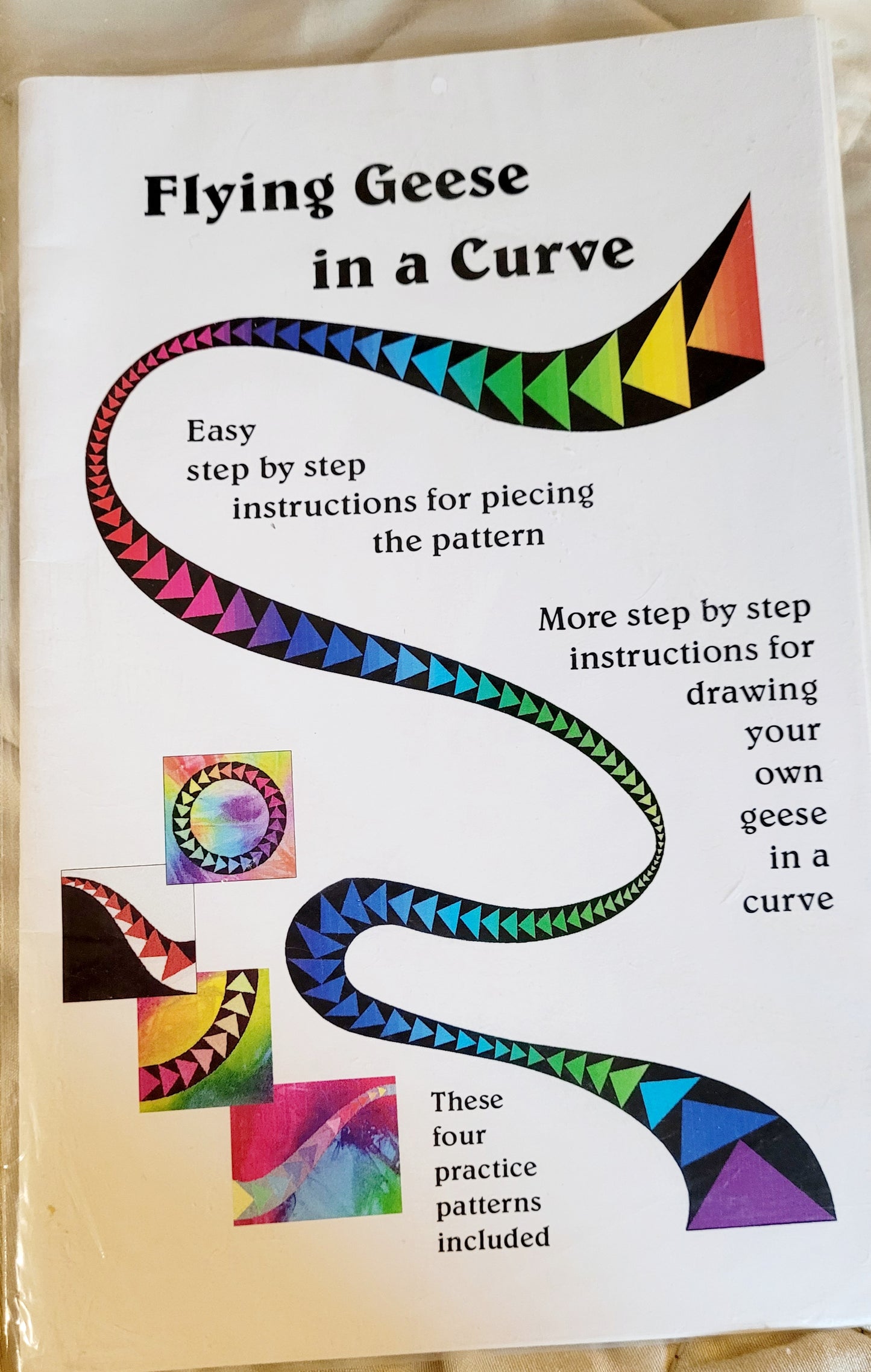 Flying Geese in a Curve (Learn to draw in any curve) 4 Patterns