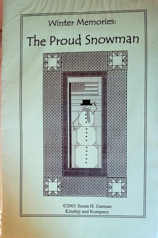 Winter Memories "The Proud Snowman" Wall Hanging Embroidery Pattern