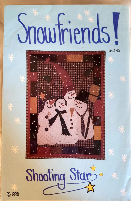 Shooting Star 'SnowFriends' Snowmen Wall Hanging Pattern (34"x45")
