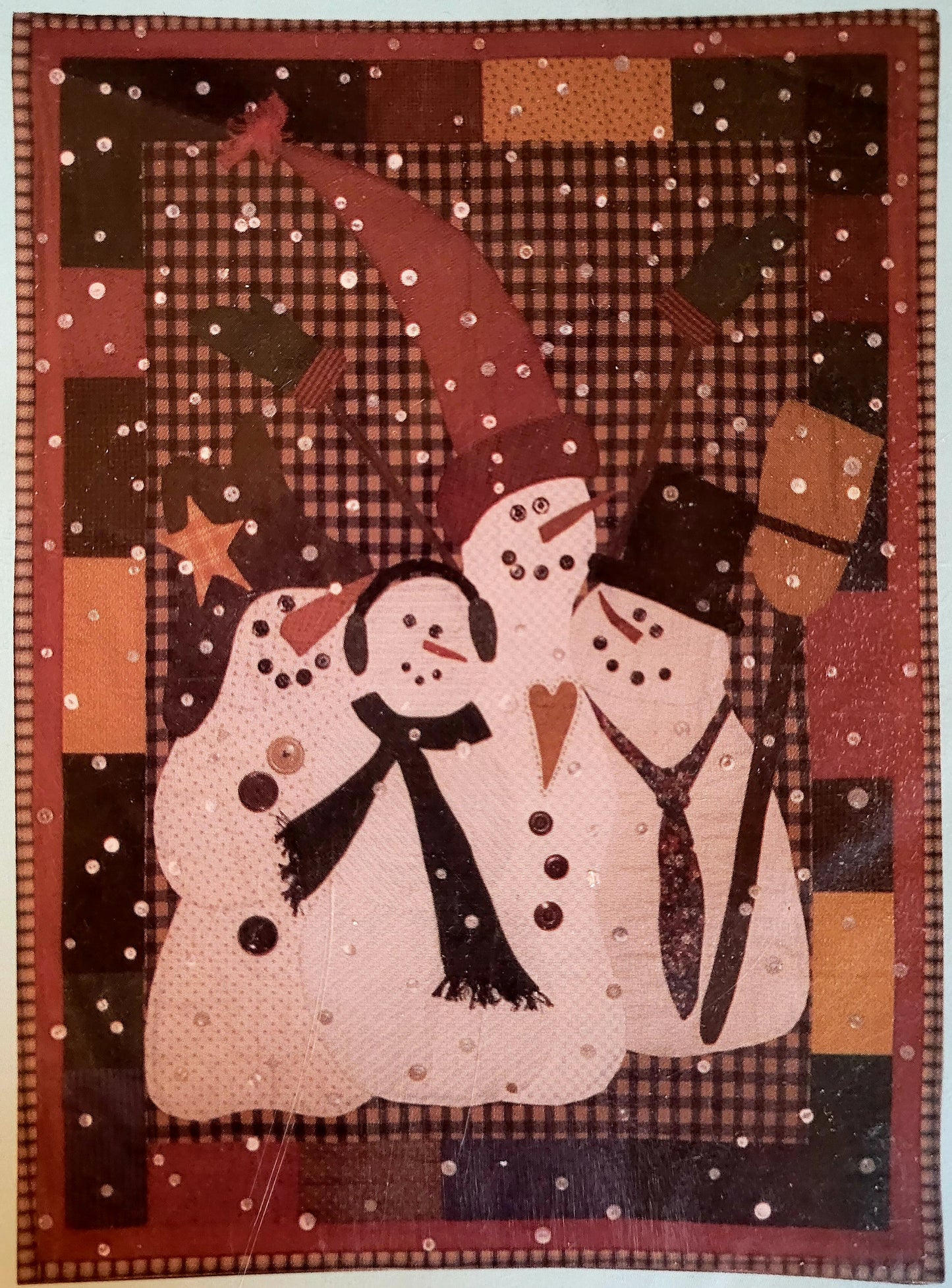 Shooting Star 'SnowFriends' Snowmen Wall Hanging Pattern (34"x45")