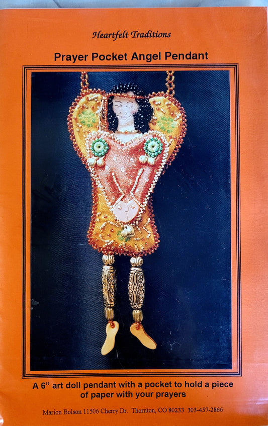 Prayer Pocket Angel Pendant/Heartfelt Traditions 6" Doll Pendant Pattern