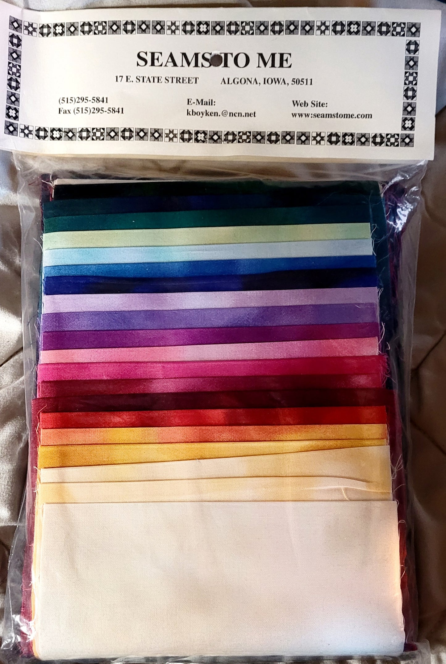 'Rainbow Twist' Quilt Pattern & Fabric (36" x 40") by Sally Ablett *NEW