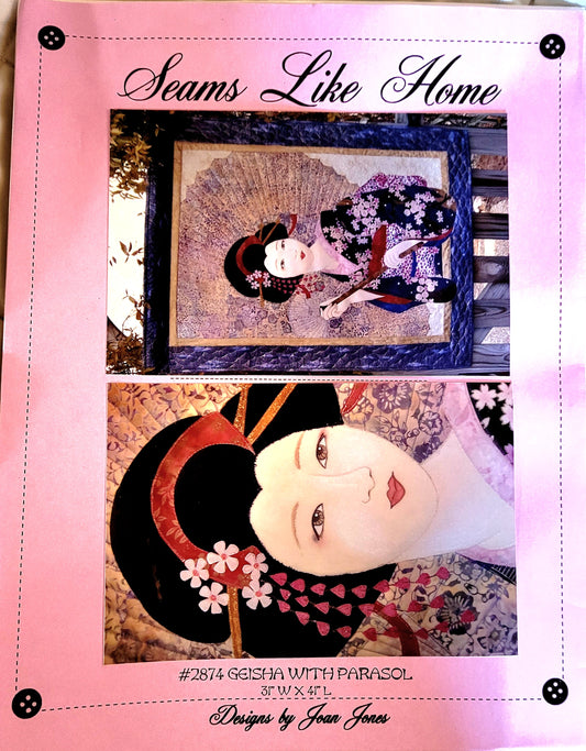 Seams Like Me 'Geisha With Parasol' Pattern #2874 (31"x 41") Quilt