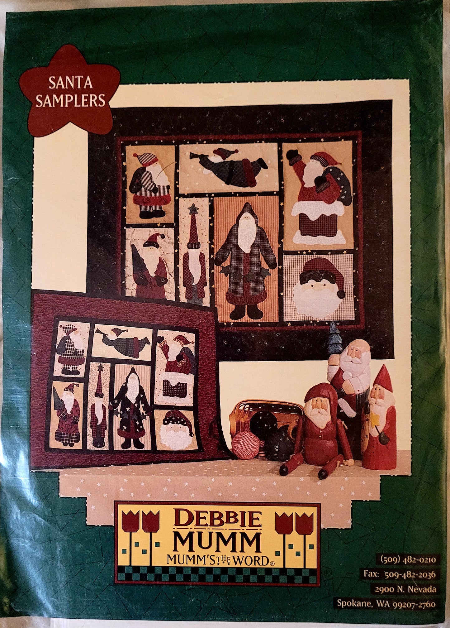 'Santa Samplers' by Mumm 31" x26" & 20"x17.5" *NEW