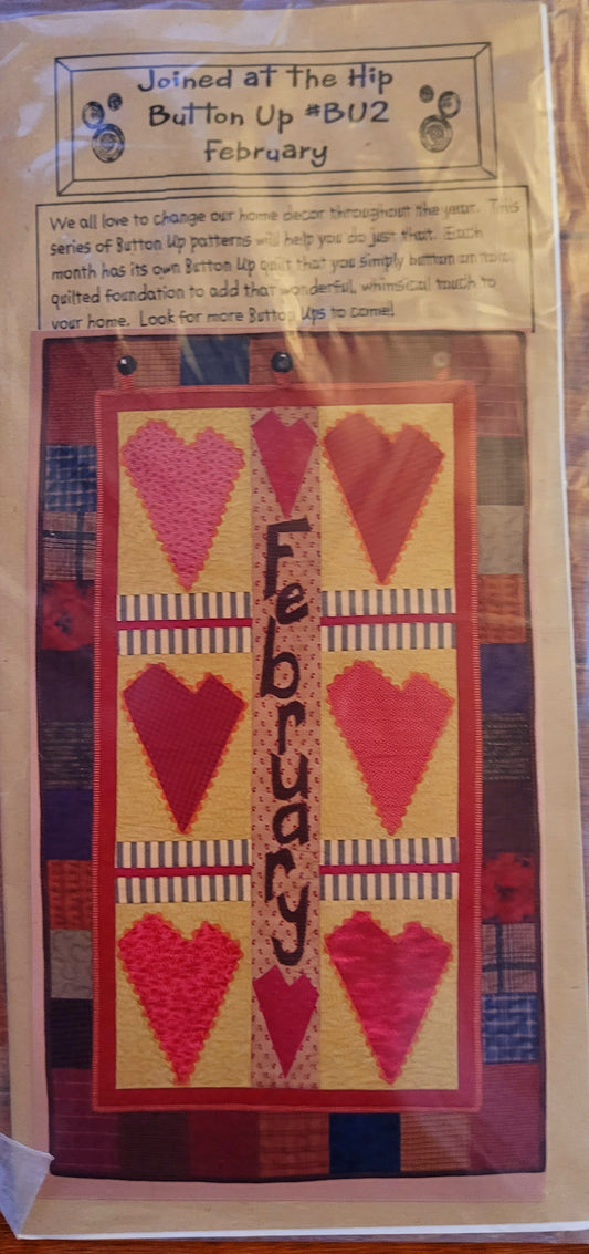 Joined at the Hip 'Button Up' BU2 February Kit (Lots of Hearts)