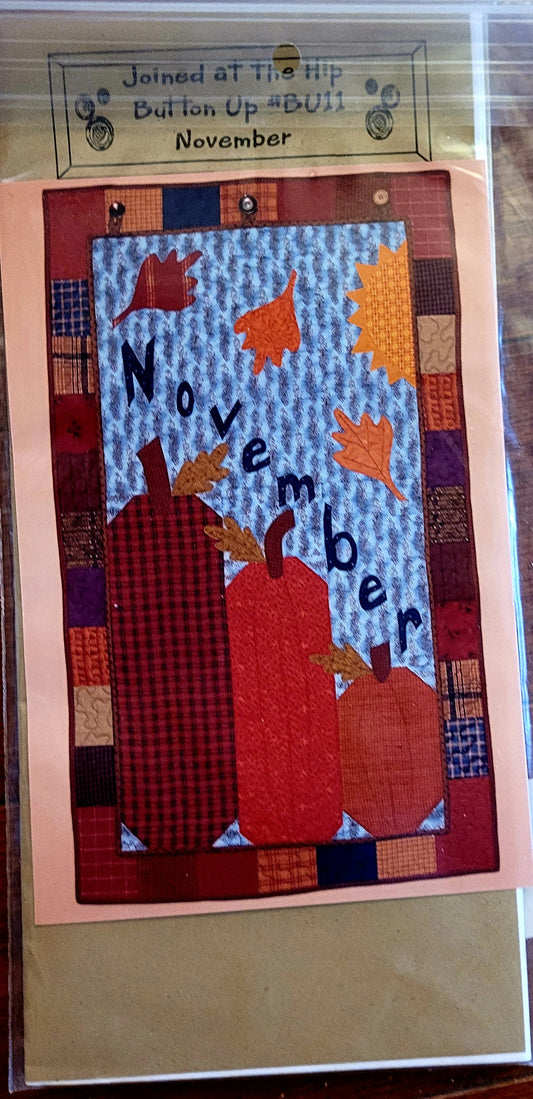 Joined at the Hip 'Button Up' BU11 November Kit (Pumpkins)