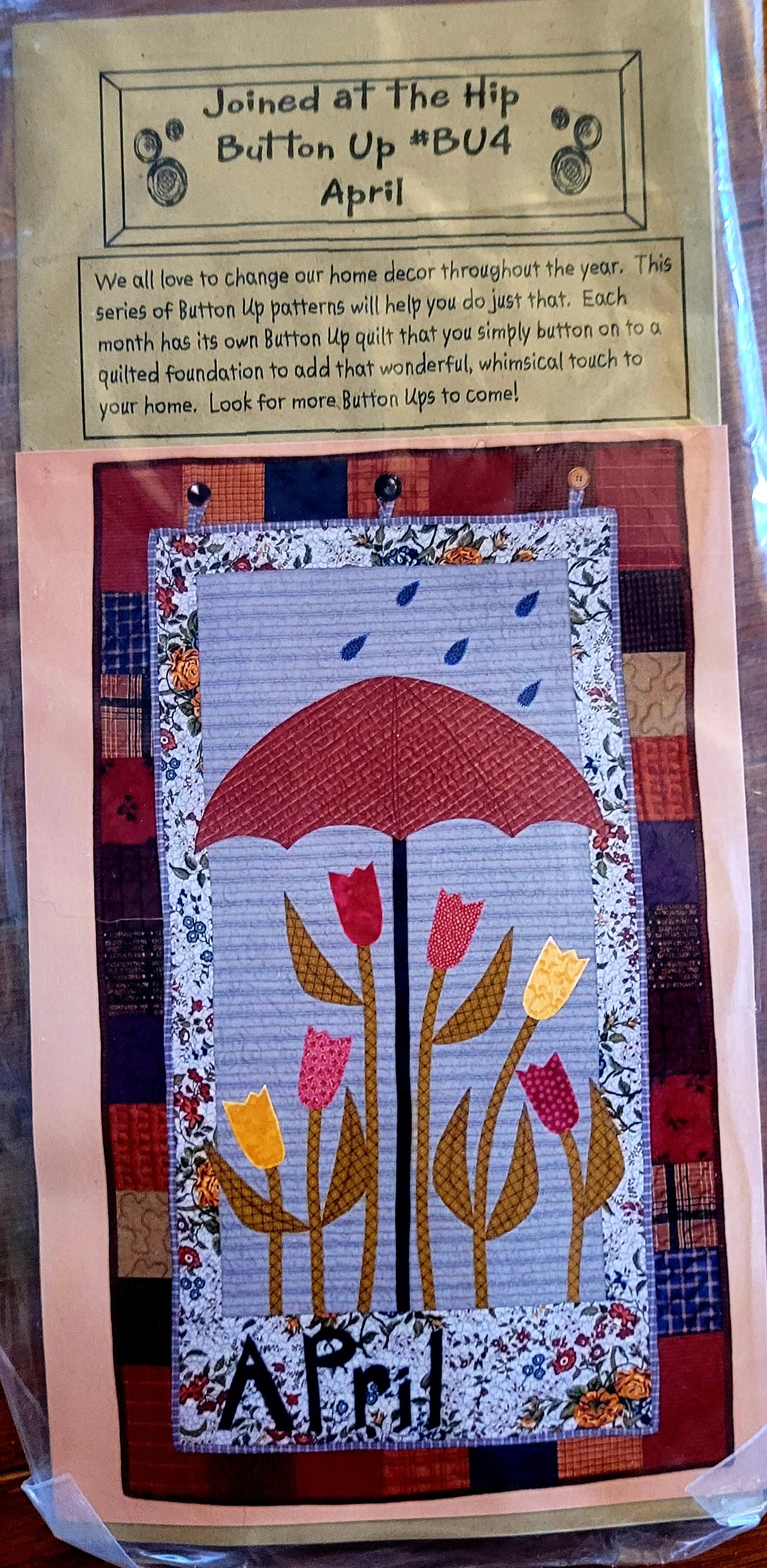 Joined at the Hip 'Button Up' BU4 April Kit (Umbrella/Flowers)
