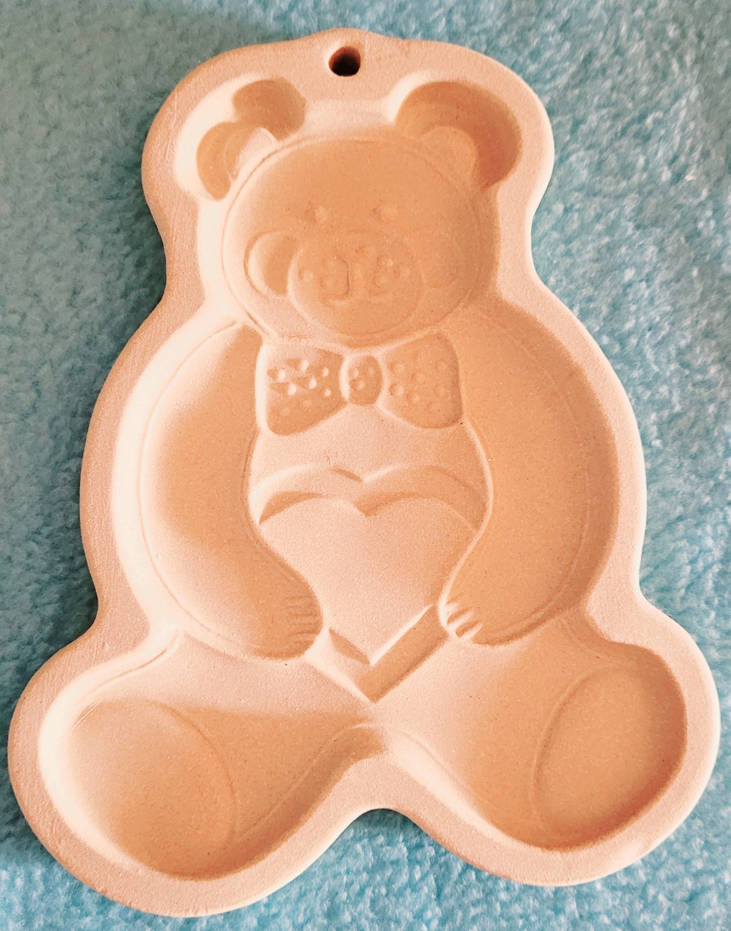 The Pampered Chef "Teddy Bear" Vintage 1991 Ceramic Cookie Mold (New)