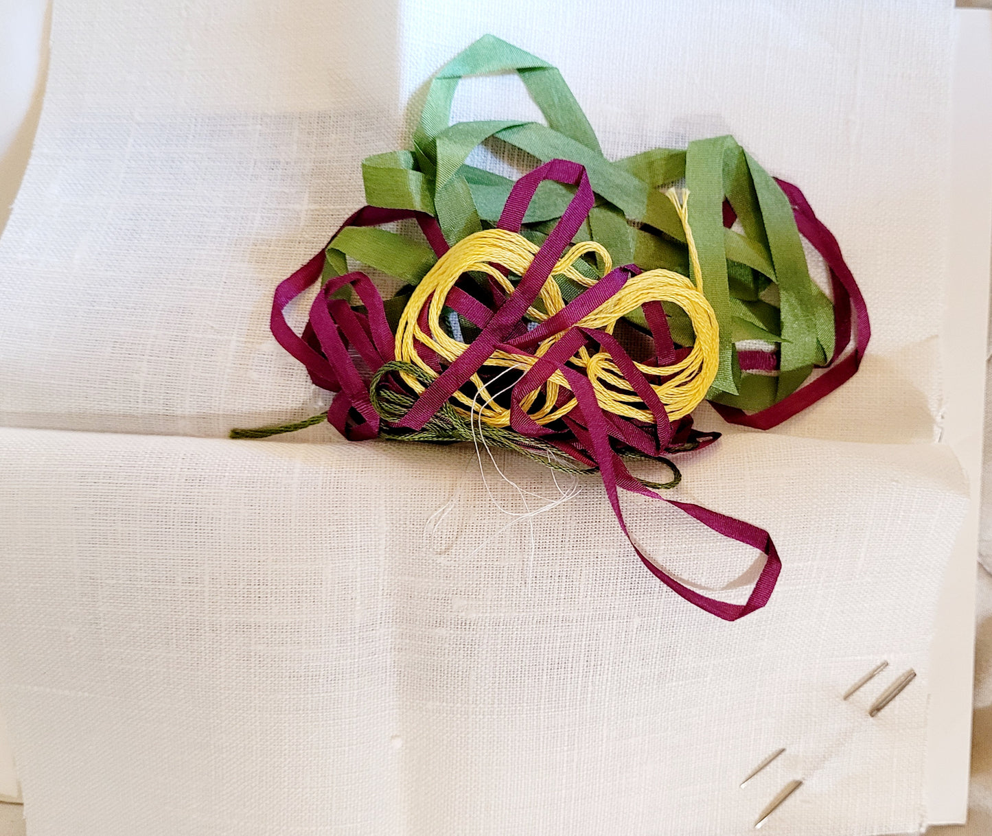 Beginner's Silk Ribbon Embroidery *VIOLET POSY / Kit