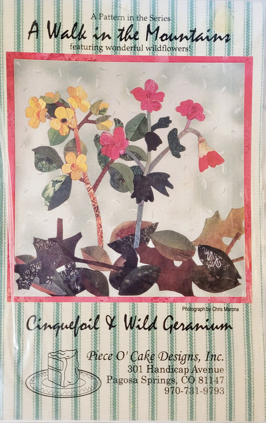 A Wall in the Mountains *Cinquefol & Wild Geranium Quilt Pattern