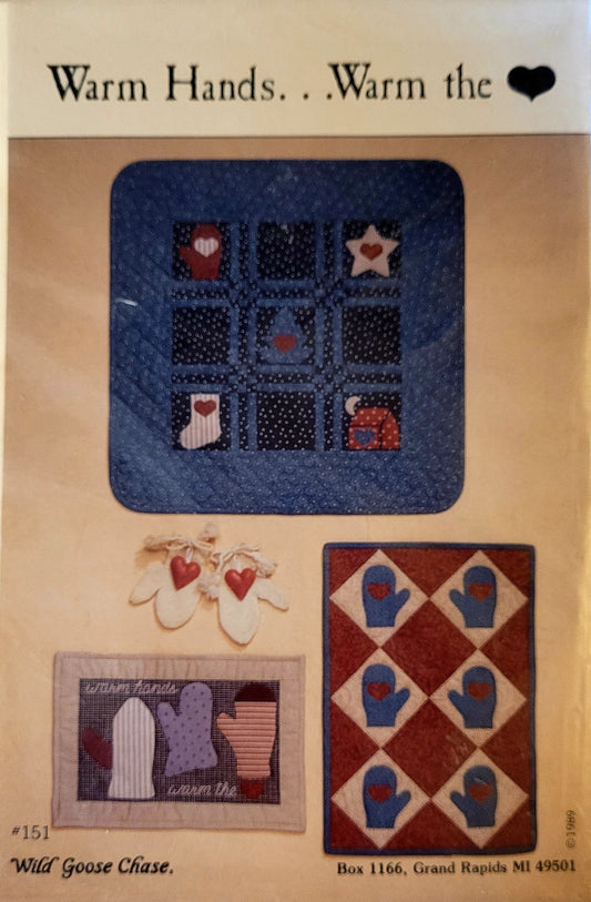 'Warm Hands...Warm the Heart' 3 Mitten Wall Hangings Patterns