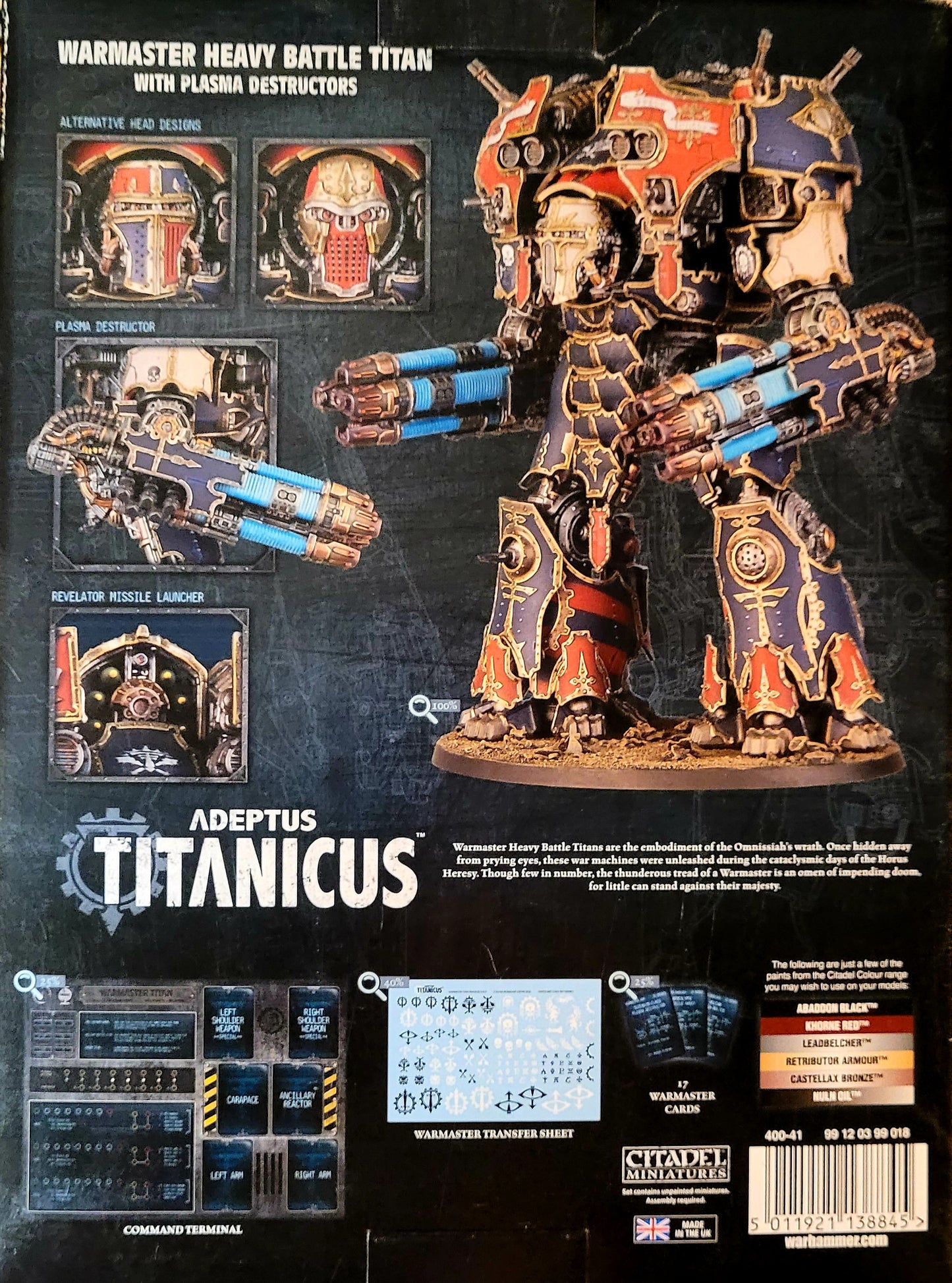 NEW Adeptus Titanicus: Warmaster Heavy Battle Titan *WH/40K