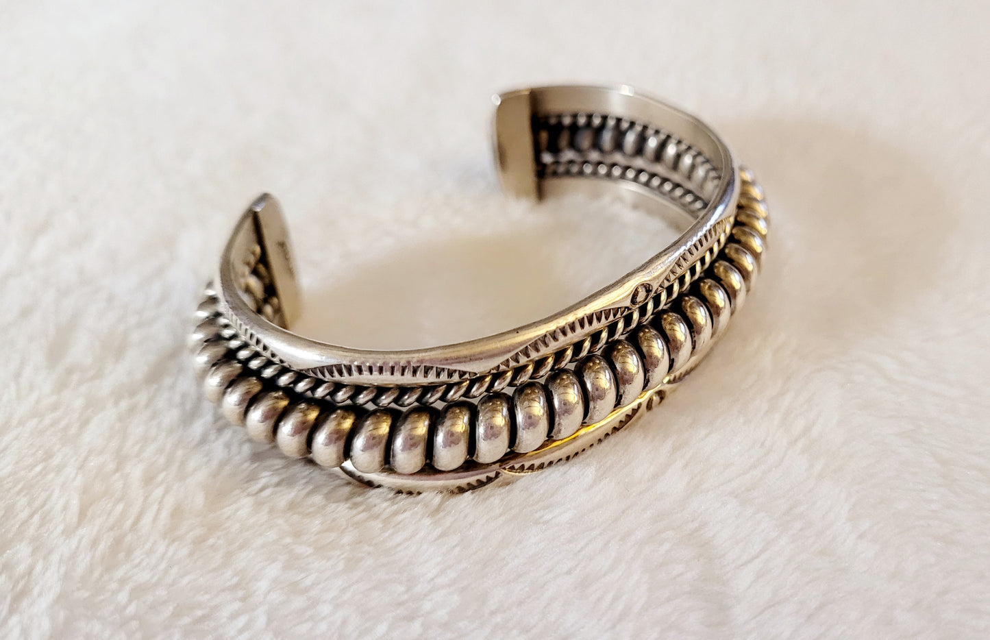 Beautiful *Sterling Silver .925 Twisted Wire Bracelet Cuff