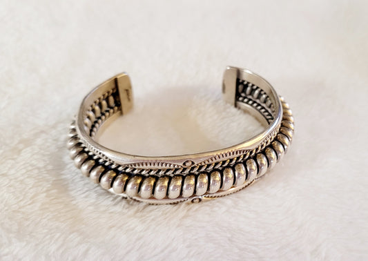 Beautiful *Sterling Silver .925 Twisted Wire Bracelet Cuff