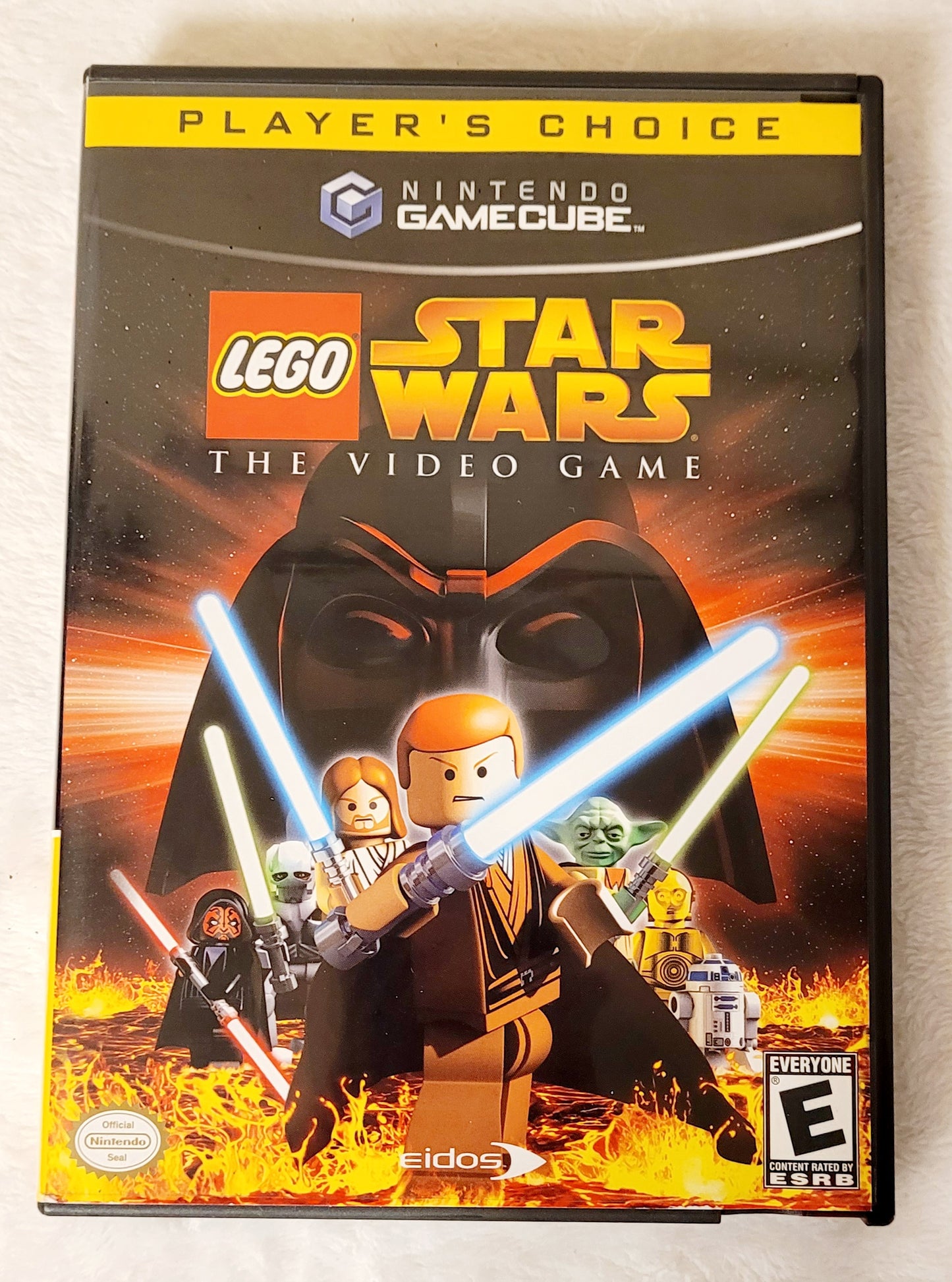 STAR WARS *LEGO Nintendo Gamecube w/ Case, Book