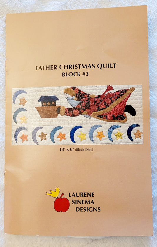 NEW *Father Christmas Quilt (Block #3) 18" x 6" Material Included