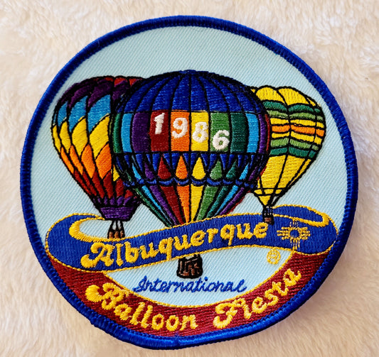 15th Annual ABQ Balloon Fiesta *Hot Air Balloon 4" Round Patch