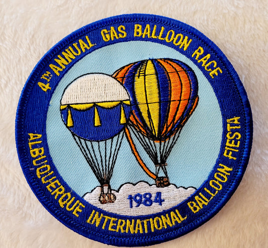 4th Annual Gas Balloon Race *Hot Air Balloon 4" Round Patch