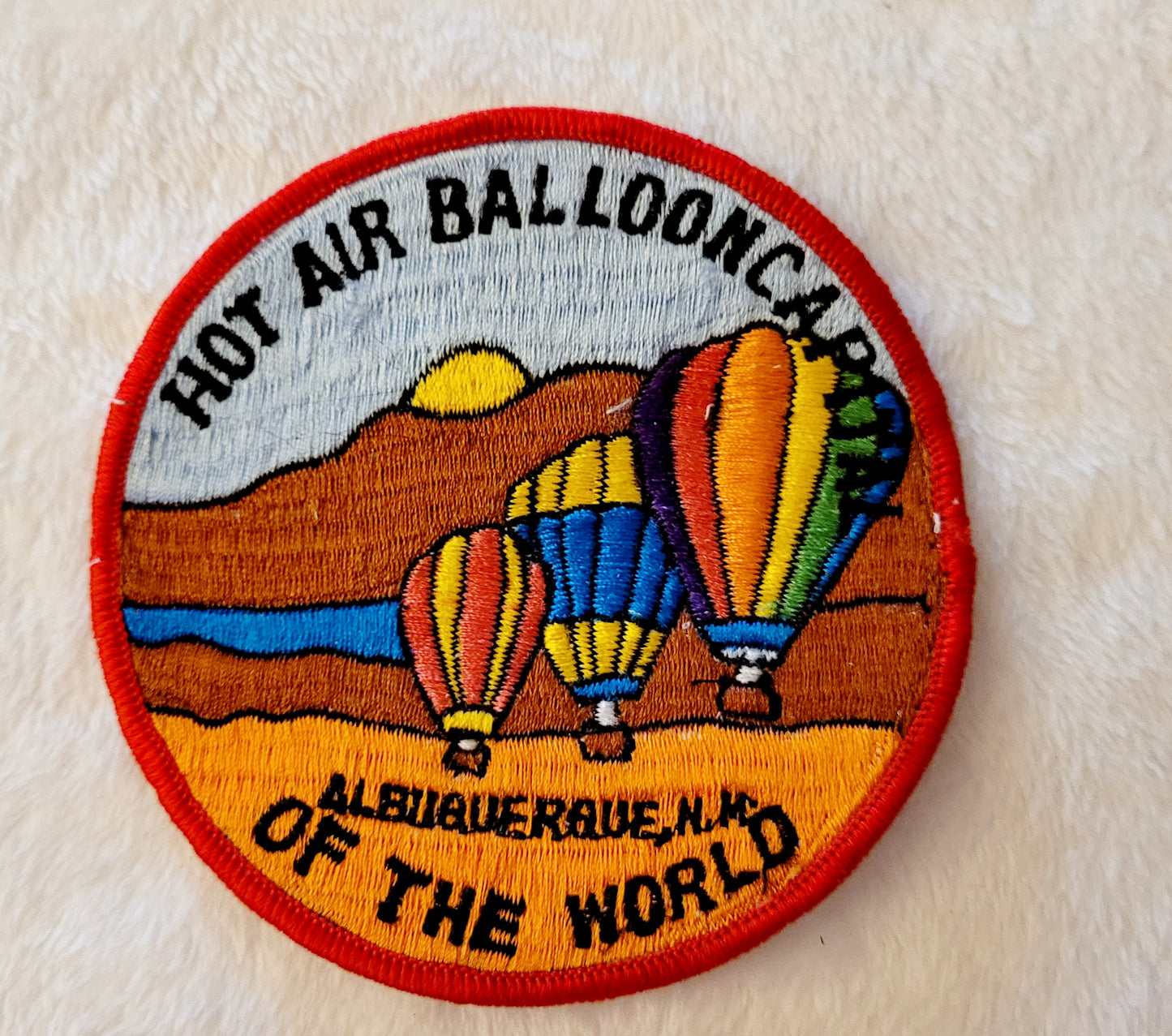 Hot Air Balloon Capitol of the World *Hot Air Balloon 4" Round Patch