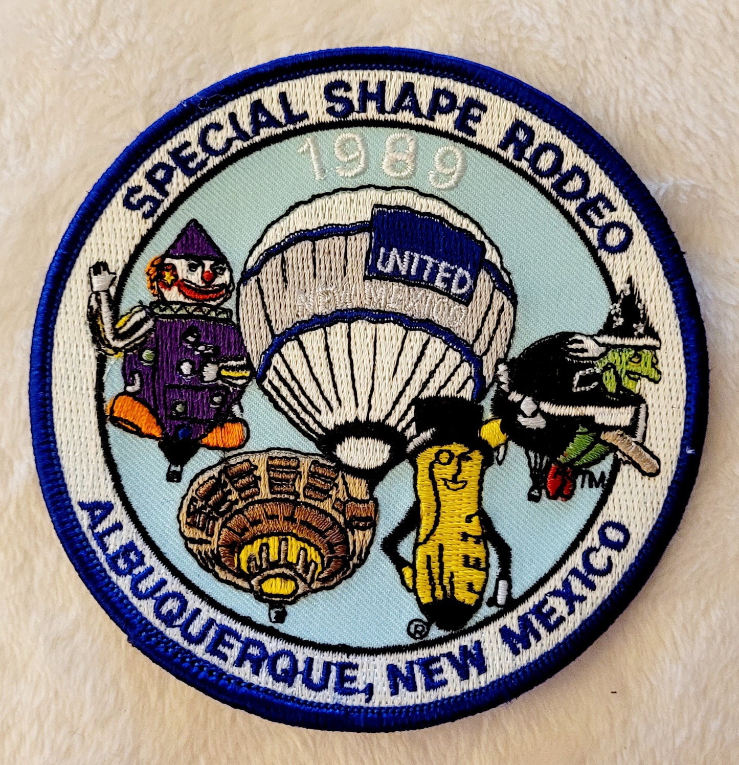 Special Shape Rodeo 1989 *Hot Air Balloon 4" Round Patch