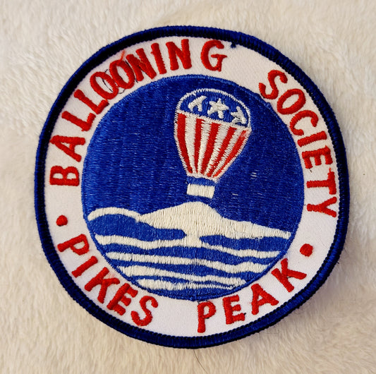 Ballooning Society Pikes Peak *Hot Air Balloon 4" Round Patch⁷
