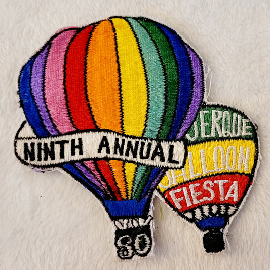 Ninth Annual Fiesta 1980 *ABQ Int'l Balloon Fiesta Patch