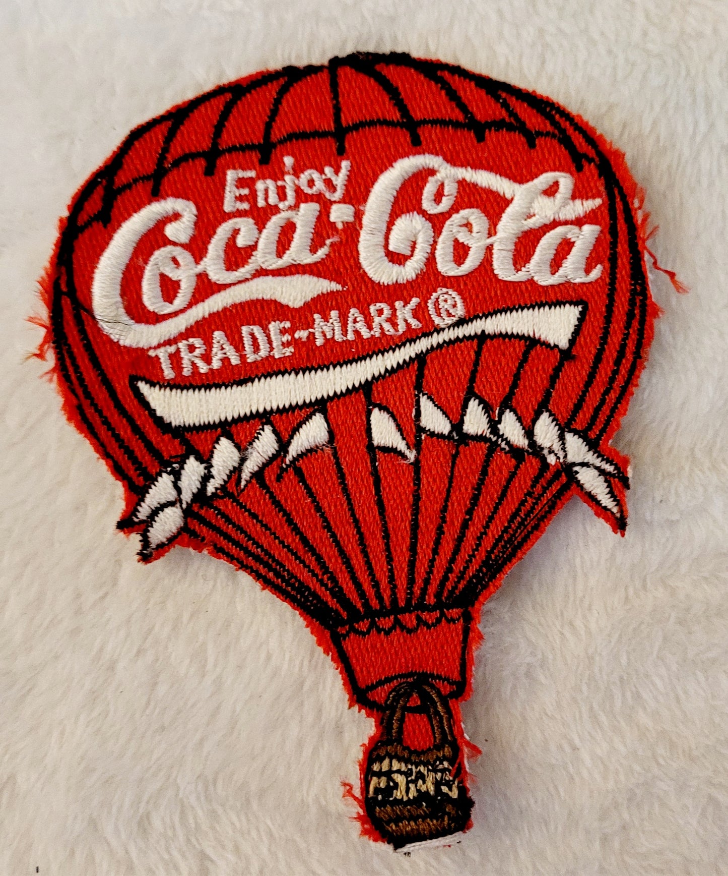 Red & White "Enjoy Coca-Cola" Balloon Shape *Hot Air Balloon Patch