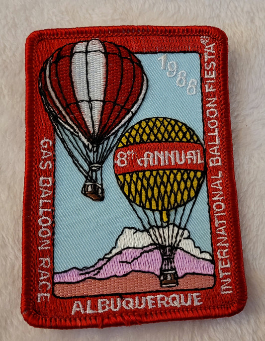 8th Annual Gas Balloon Race 1988 *ABQ Int'l Balloon Fiesta Patch