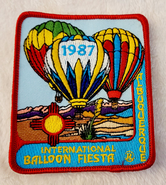 16th Annual ABQ Balloon Fiesta 1987 *Hot Air Balloon Patch