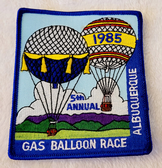 5th Annual Gas Balloon Race 1985 *ABQ Int'l Balloon Fiesta Patch