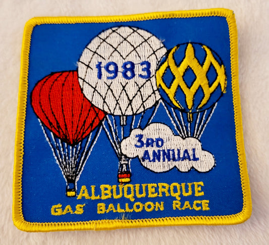 3rd Annual Gas Balloon Race 1983 *ABQ Int'l Balloon Fiesta Patch