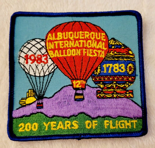 12th Annual ABQ Balloon Fiesta 1983 *Hot Air Balloon Patch