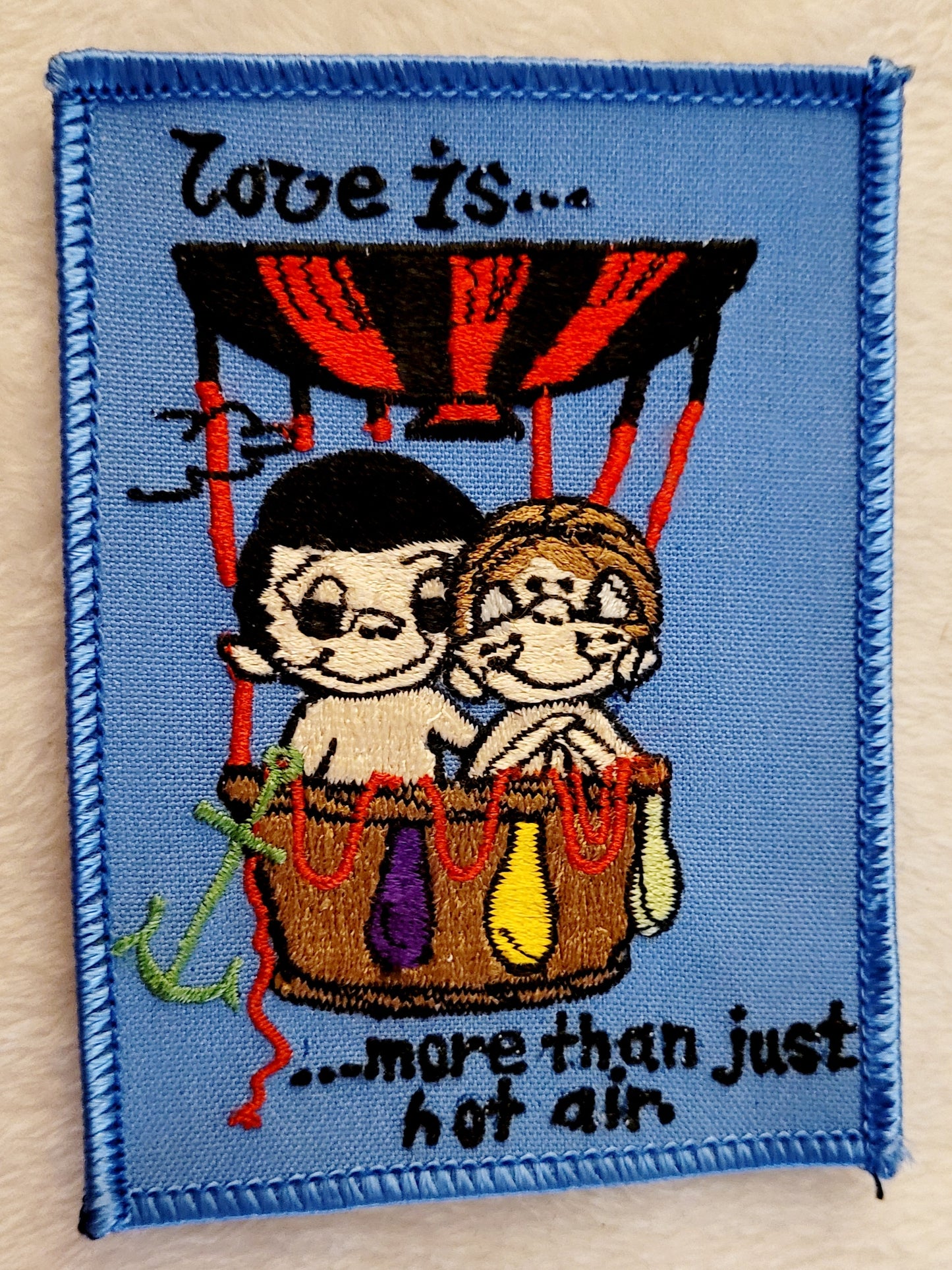 "Love is More Than Just Hot Air"*Hot Air Balloon Patch