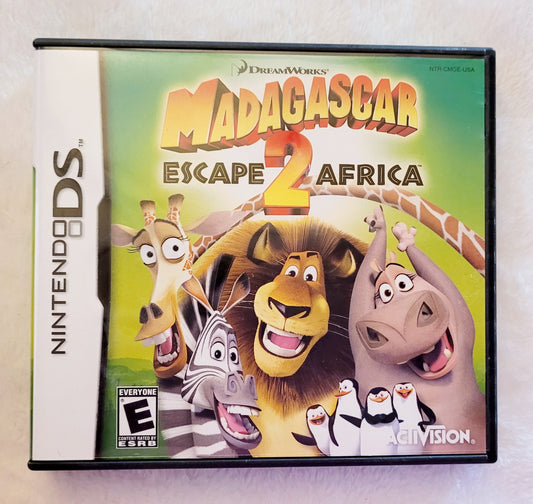 Madagascar Escape 2 Africa *Nintendo DS Video Game + Case